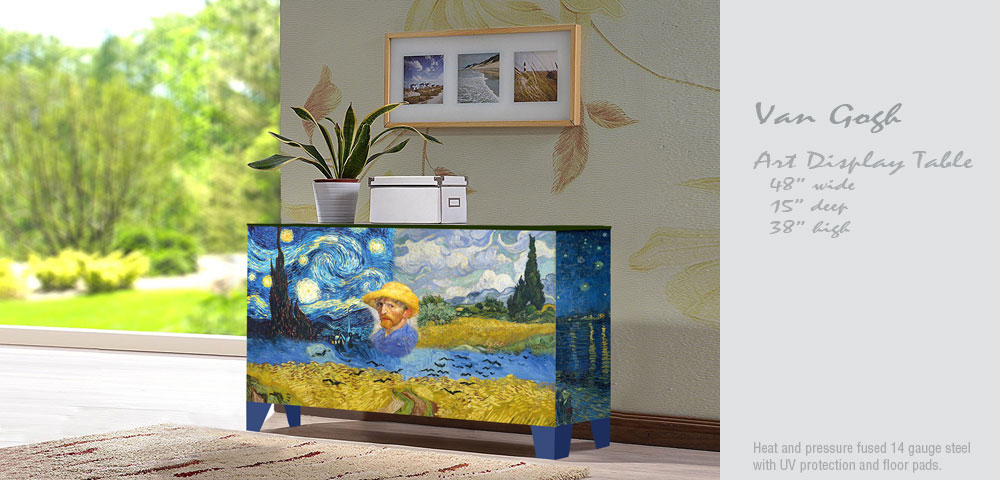 Van Gogh Art Display Table